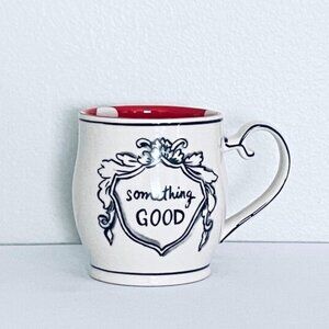 Anthropologie Molly Hatch 'Something Good' Tea Coffee Cup Mug EUC RARE & RETIRED
